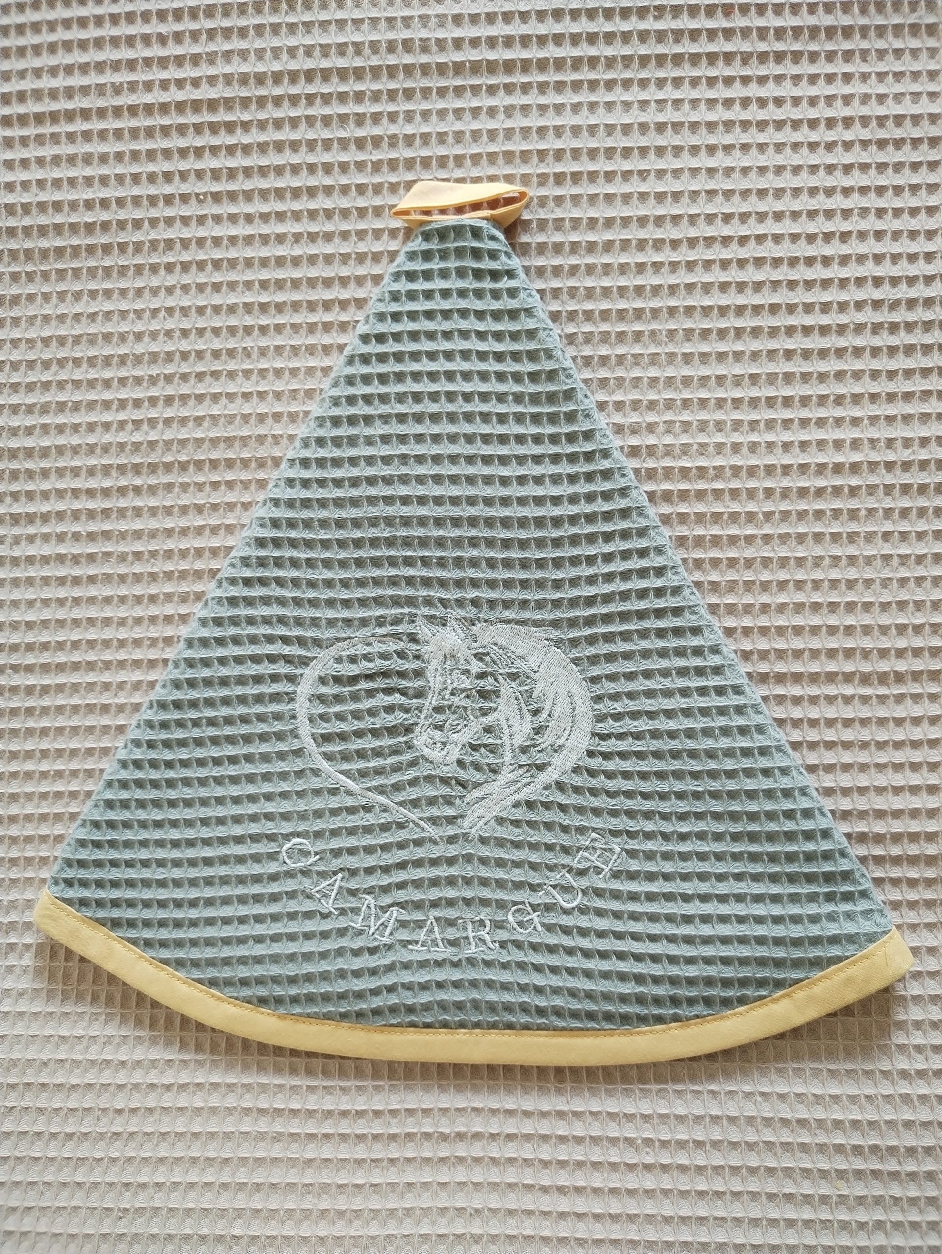 torchon rond cuisine - traditionnel Camargue coton