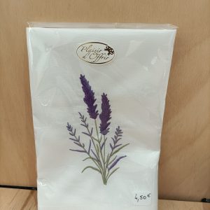 serviette coton- 2 brins - lavande