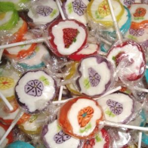 sucette rock candy décoré